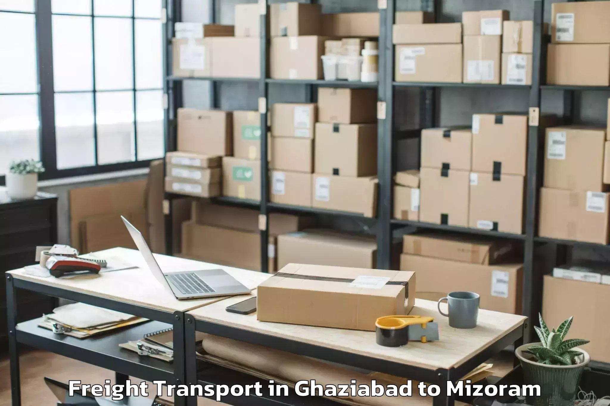 Professional Ghaziabad to Champhai Freight Transport